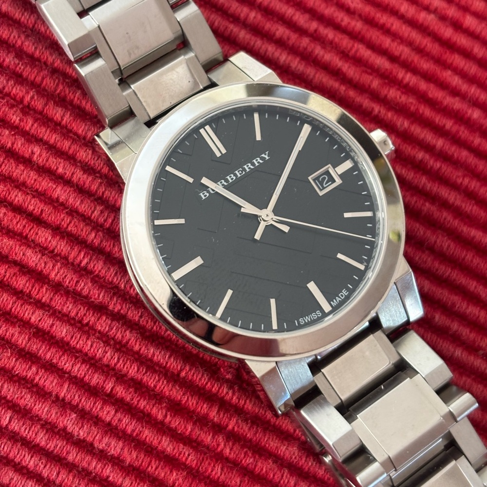 Burberry Men’s Stainless Steel Watch Black Dial